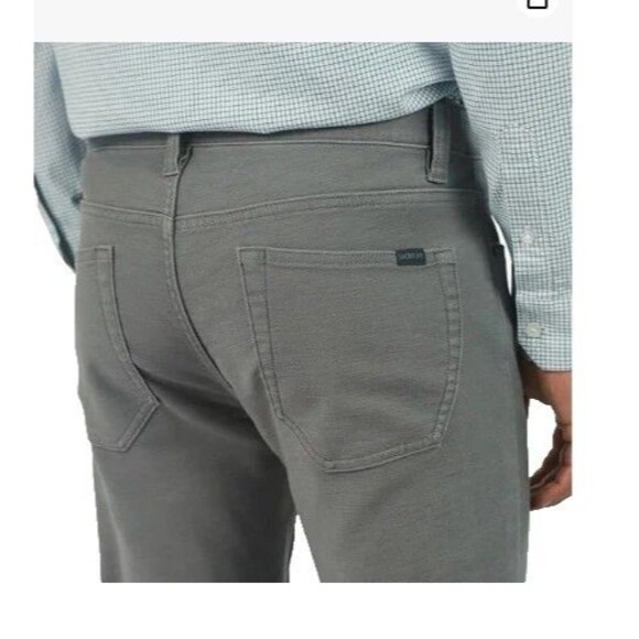 Jachs New York 30x34 Pants Gray Straight Fit 5 Pocket Flex Waistband Chino Grey - Picture 3 of 9